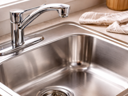 Как да върнем блясъка на мивката с оцет и сода