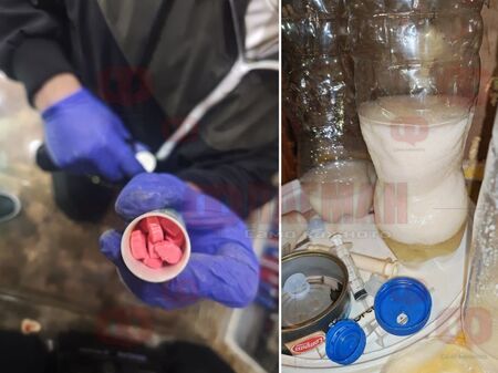 Нов удар по производител на синтетичните наркотици в Бургас: разбиха му лабораторията за метамфетамин