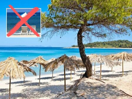 Шезлонгите изчезват на 251 плажа в Гърция