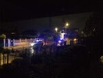 Кадър от снощната акция в бургаския кв. "Горно Езерово", където населението е от смесен тип