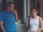 Петьо Еврото е в неизвестност от години, но в регистрите стои като "практикуващ" адвокат. На снимката е с Емилия Русинова - сегашната градска прокурорка, пред "Осемте джуджета".