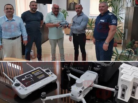 Полицаи от Карнобат ще следят джигити от небето, сдобиха се с модерен дрон