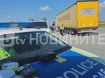 Всеки втори от първите проверени камиони на „Тракия“ със скъсани гуми
