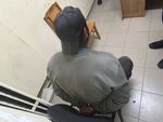 Той бе заловен малко след полунощ от двама полицаи