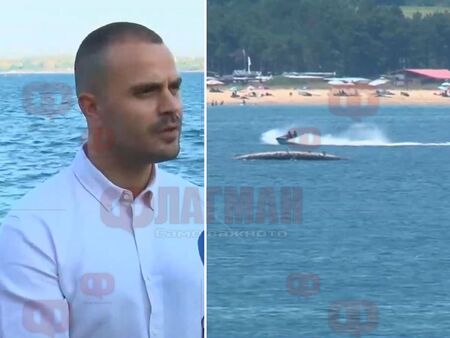 Какво тече от скъсаната тръба в морето край Созопол