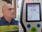 Оказа се, че шофьорът е пил до 6:00 часа сутринта, каза инспектор Мирослав Стефанов, който констатирал с дрегера антирекорда