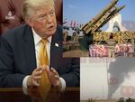 Думите на US президента вече не се приемат сериозно в ислямската република. Ликът му е поставен на плакат пред ракети „Золфагар“