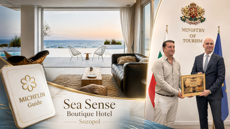 Созопол влезе в световния туристически елит: MICHELIN отличи Sea Sense Boutique Hotel, министърът награди собственика (СНИМКИ)