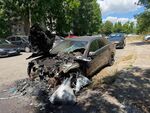 Возилото било подарък от новия й приятел, днес обаче става само за скрап