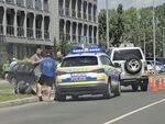Кадър от днешната катастрофа в Слънчев бряг