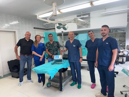 Обещаното вече е факт: Апаратурата за 111 180 евро от Стилиян Петров пристигна в КОЦ-Бургас