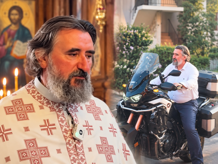Денем пред олтара, после на мотора: Необикновеният живот на отец Петър