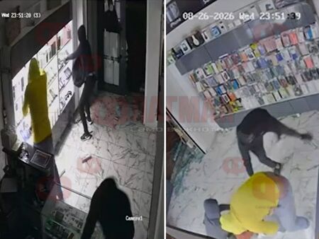 Удар за 30 000 евро в Русе! Трима маскирани обраха магазин за телефони за две минути