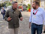 Георги Кандев в откровен разговор с Иван Колев в центъра на Бургас